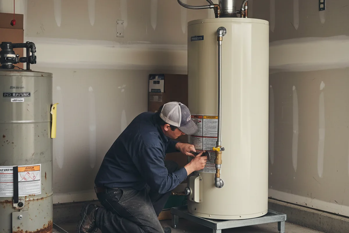 Water heater and shutoff valve replacement in Plaistow