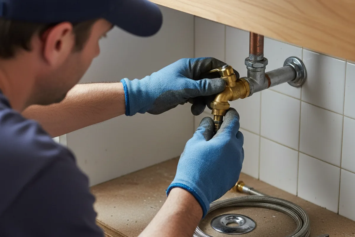 Shutoff valve and fitting work during Emergency Plumbing in Plaistow